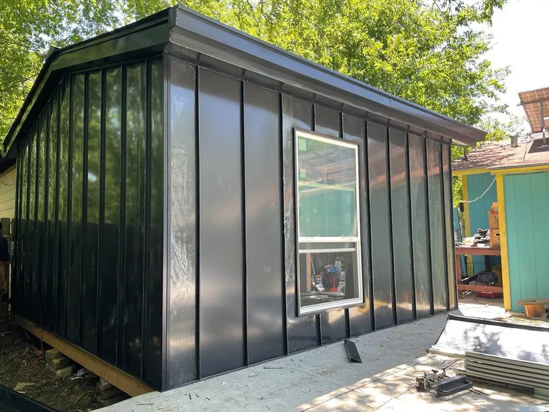 Black standing seam metal wall panels for Roof Inspection in Enterprise